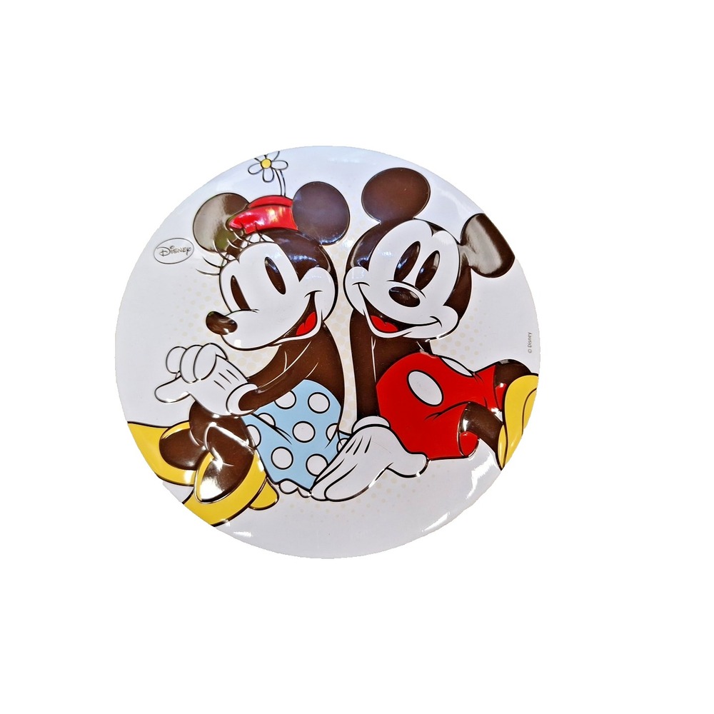 Boite en métal ronde DISNEY‎ Mickey et Minnie en relief boite à biscuit 3D 18 cm